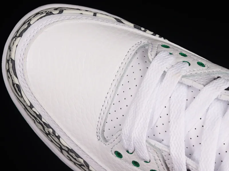 All categories Air Jordan Jordan series basketball shoes Air Jordan 3 Air Jordan 3 Retro AJ3 Joe 3 joint white and green 594282-233